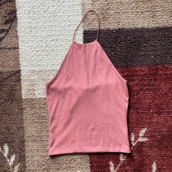Pacsun Ribbed Halter Crop Tank Top - Picture 6 of 6